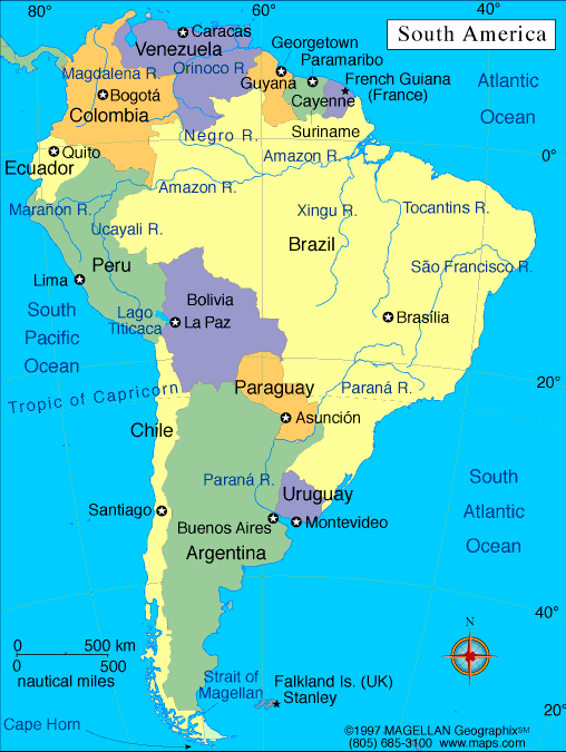 G NEY AMER KA haritas BrezilyaArjantin haritas Peru iliK ba Haritas 